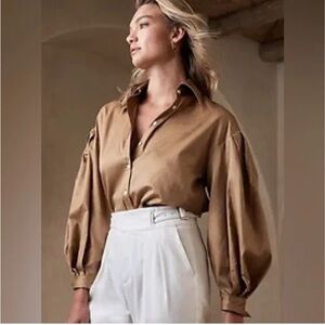 Banana Republic Verona Baloon-Sleeve Shirt